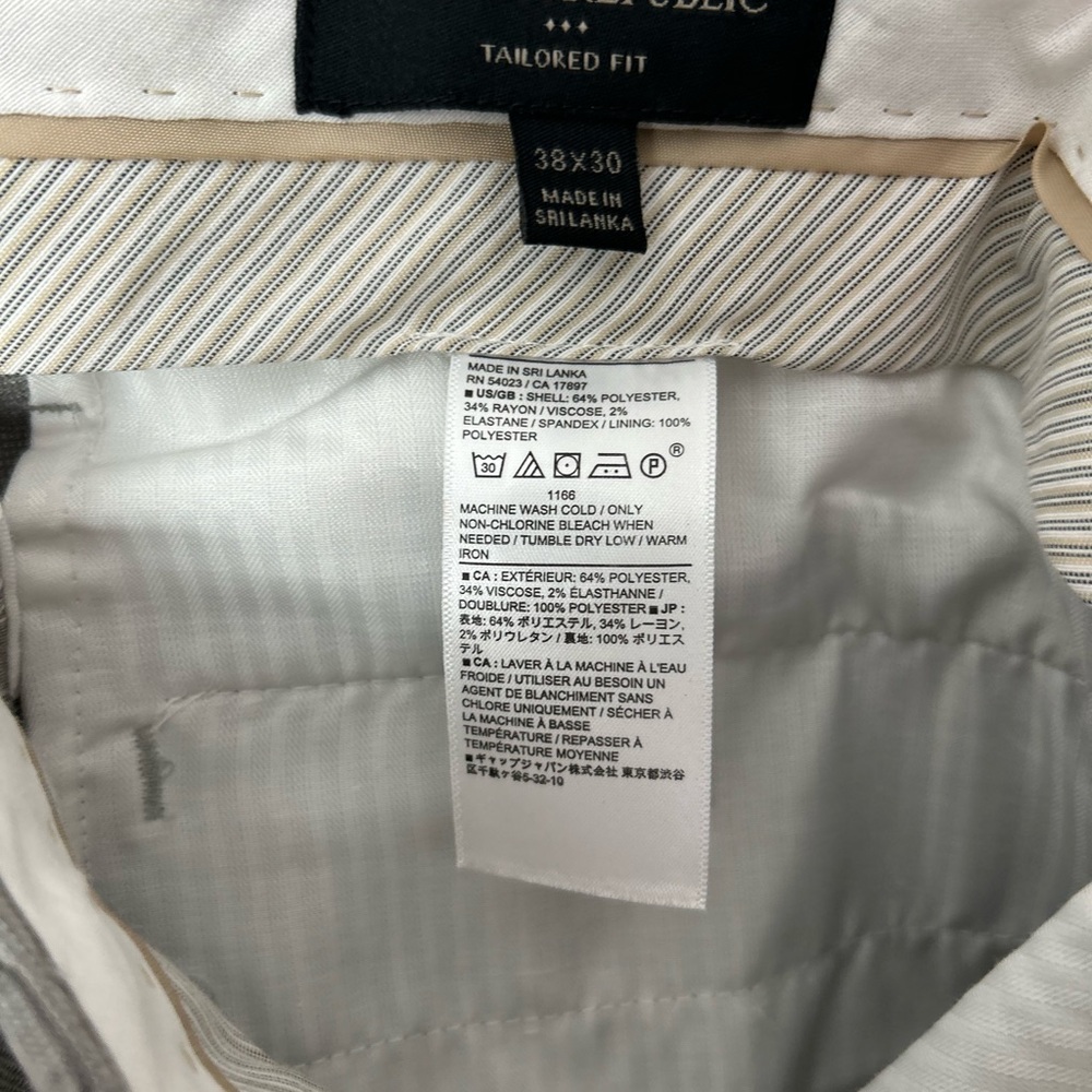 Banana Republic Double Breasted Gray Suit Jacket and pants set - Picture 6 of 6
